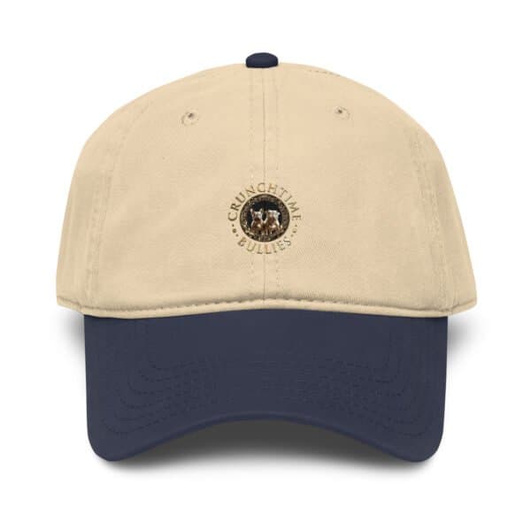 Garment Washed Baseball Cap - Navy/Khaki